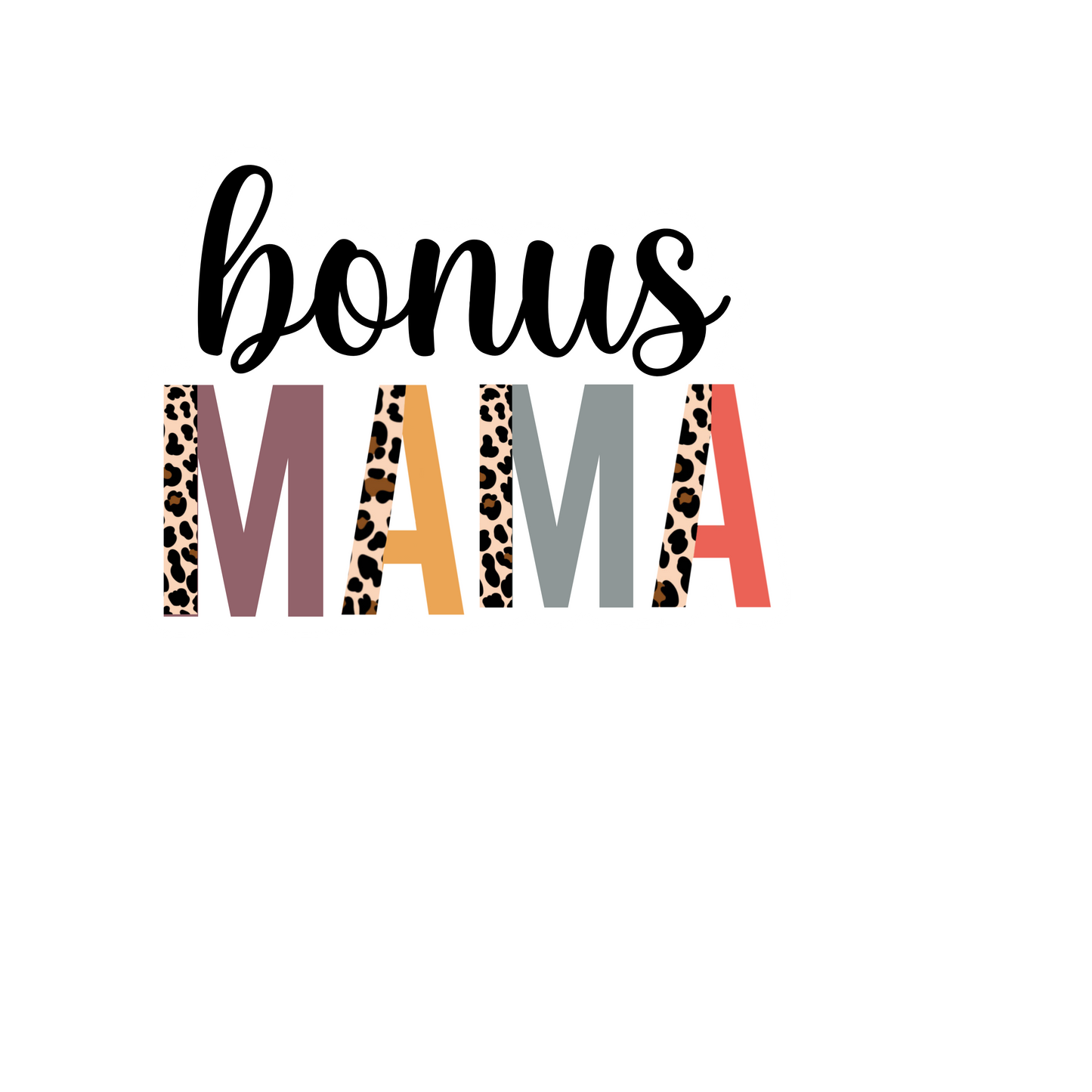 Bonus Mama multi/leopard sticker
